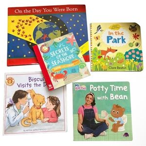 Children's Book Collection (set of 5): Ms. Rachel, In the Park, etc